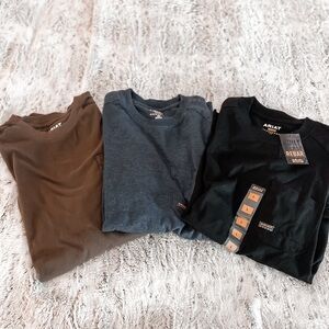 Ariat Men's Short Sleeve Tees - Black, Blue, Brown